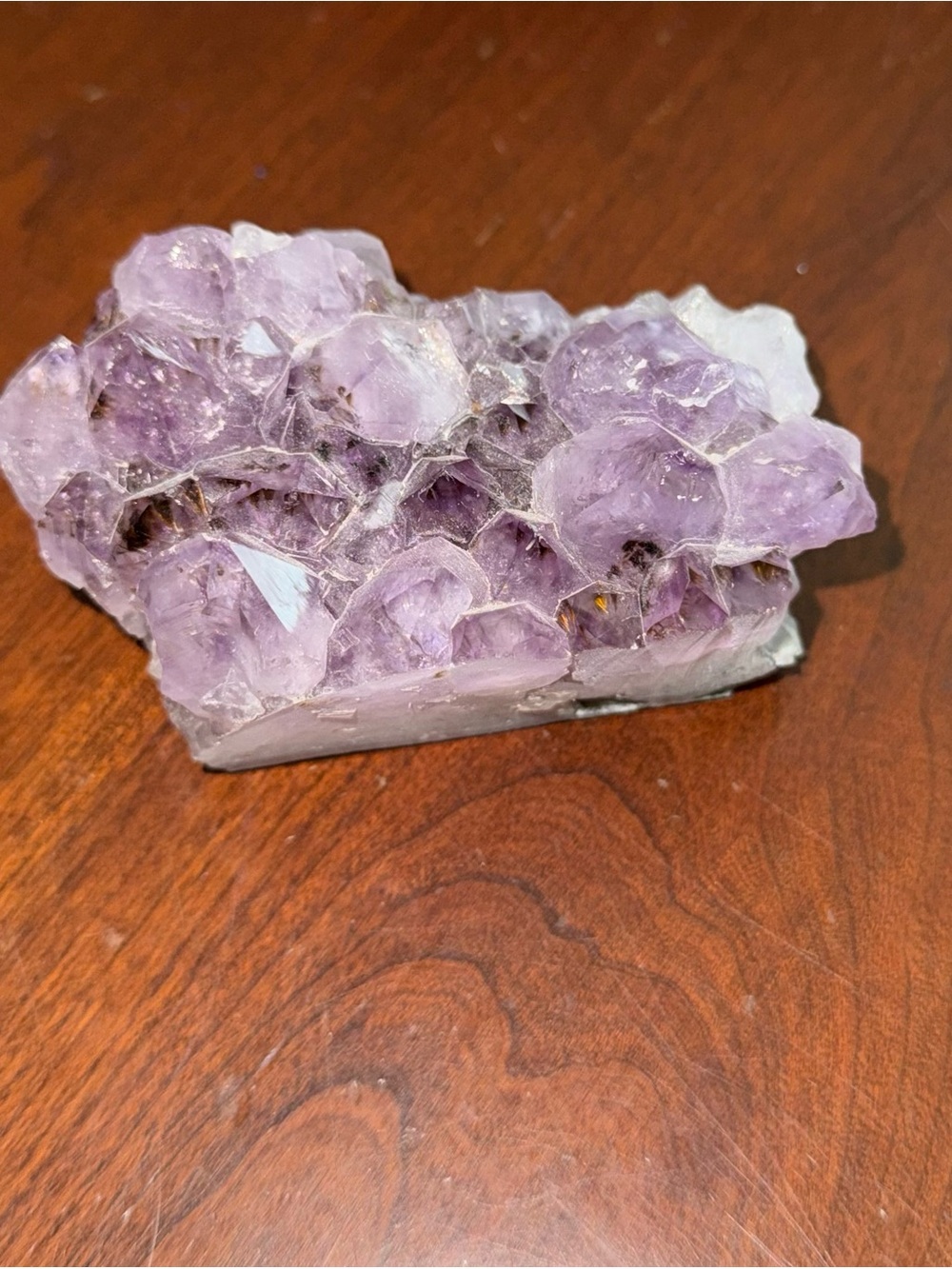 Natural Purple Amethyst Cluster Decorative Accent